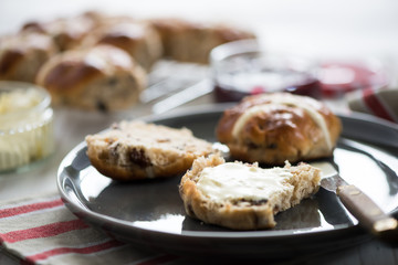 Serving fresh homemade scones