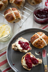 Serving fresh homemade scones