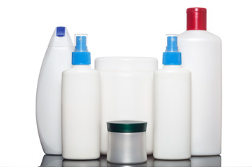 Group plastic bottles