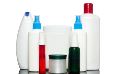 Group plastic bottles