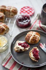 Serving fresh homemade scones