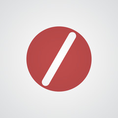 Flat red Pill icon