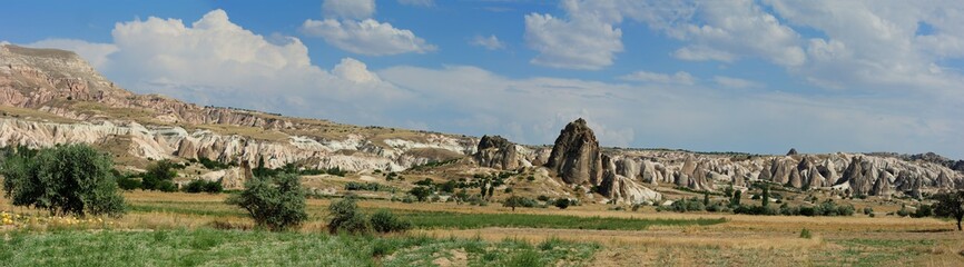 Fototapeta na wymiar Göreme Cave City Panorama-Urgup, Nevsehir, Cappadocia Turkey