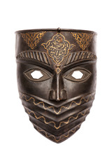 Metal mask isolated on white