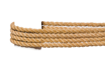 Rope isolated on the white background