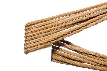 Rope isolated on the white background