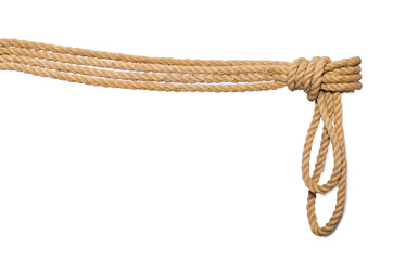 Rope isolated on the white background