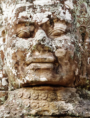 Fototapeta na wymiar sculpture Angkor Wat, Khmer temple complex, Asia. Siem Reap, Cam