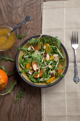 Arugula Salad with Mandarin Vinaigrette