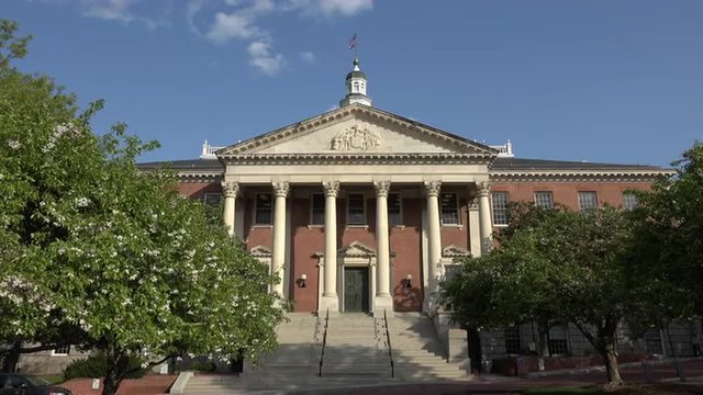Annapolis Maryland State House historical building 4K 058