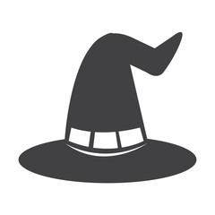 halloween witch hat icon