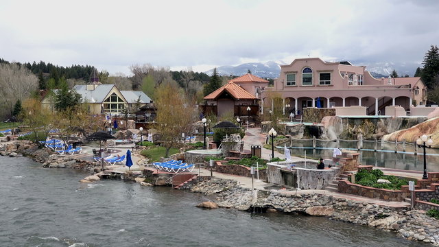 Pagosa Springs mineral pools resort destination 4K 253