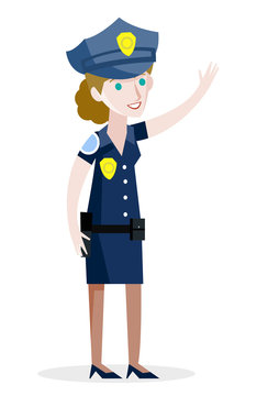 mujer oficial de polic&iacute;a 