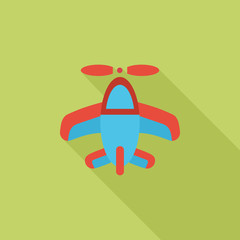Fototapeta premium Airplane toy icon