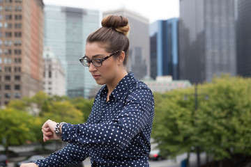 Young professional in the city