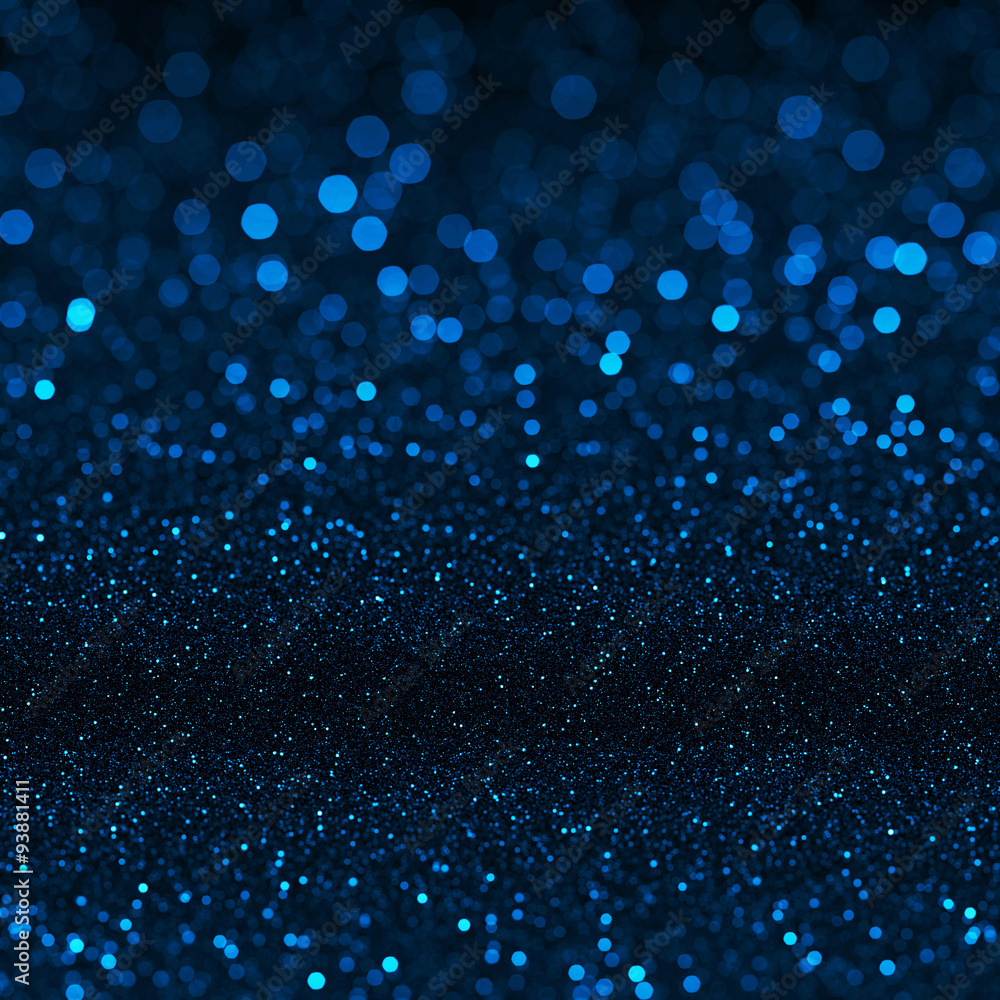 Poster blue bokeh texture with defocused lights