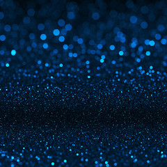 Blue bokeh texture with defocused lights