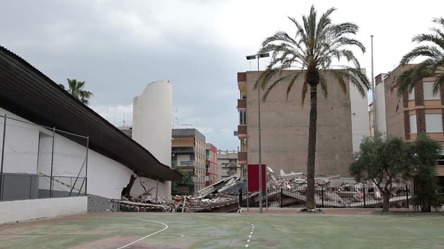 Lorca Spain Earthquake collapsed building P HD 022