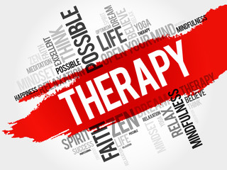 Therapy word cloud concept