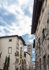 Obraz premium The Church of Pieve in the old town of Arezzo