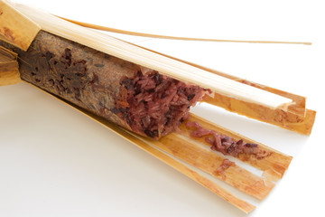 Sticky rice in bamboo