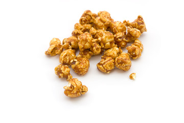 Popcorn isolated on white background