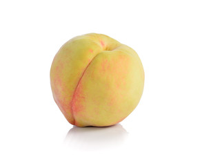 Peach isolated on white background