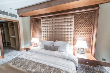 Hotel room with modern interior