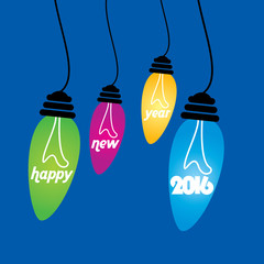 creative happy new year vector 