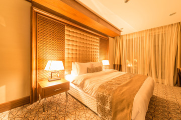 Hotel room with modern interior