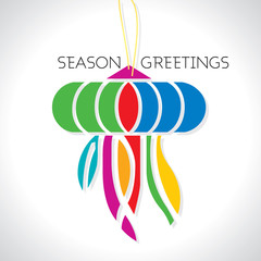 season greetings vector illustration 