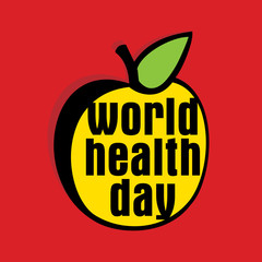 world health day vector illustration 