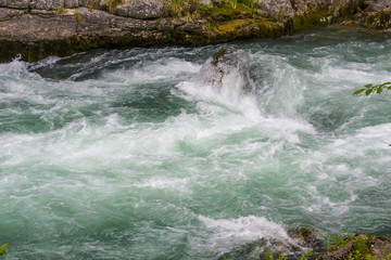 mountain river in Abkhazia