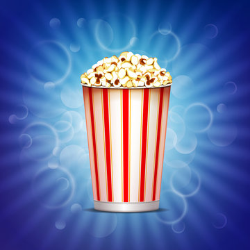 Background with popcorn.