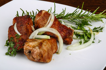 Grilled pork