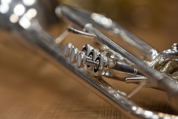 Detail of lying trumpet