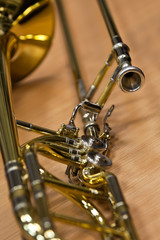 Detail of lying Trombone