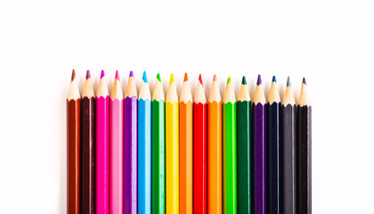 Abstract background from color pencils