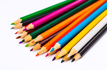 Abstract background from color pencils