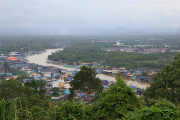 Chumphon bay in Thailand