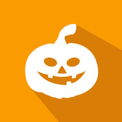 Halloween Party Background with Pumpkins