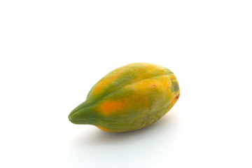 Papaya isolated on white background