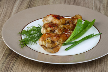 Grilled chicken legs