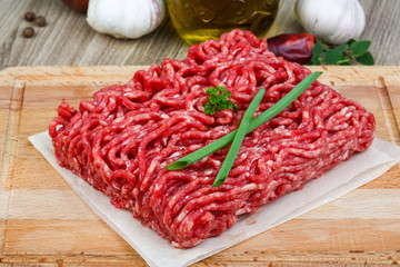 Minced beef meat