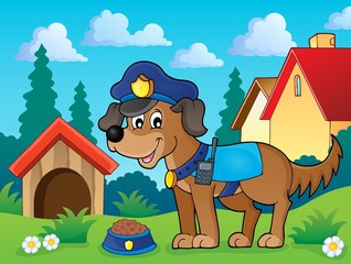 Police dog theme image 2