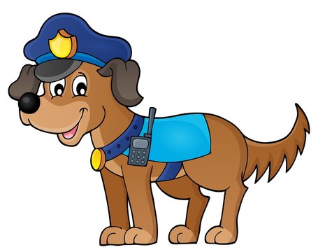 Police dog theme image 1