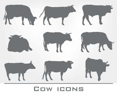 set of cow icons © la_puma