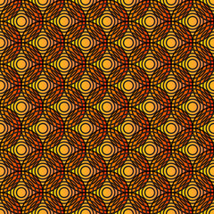 Overlap Circle Pattern Orange