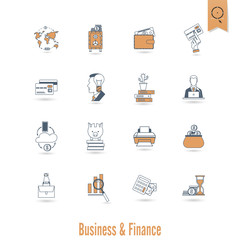 Business and Finance Icon Set