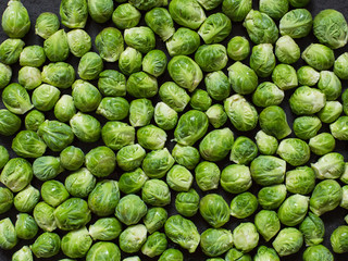 Brussel sprout, top view